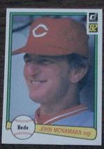 John McNamara, Cincinnati Reds,  1982  #526 Donruss Baseball Card - GDC - £2.36 GBP