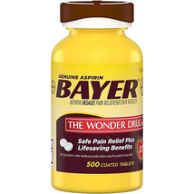 Bayer Genuine Aspirin Pain Reliever 500 Caplets / 325mg - £17.25 GBP