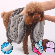 Dogs Cats Towels Super Absorbent Dog Bathrobe Microfiber Bath Towels Qui... - £15.98 GBP