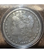1879-S Morgan Silver Dollar, bright circulated rare U.S. coin - £52.93 GBP