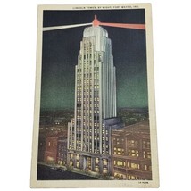 Vintage Postcard - Lincoln Tower by Night - Fort Wayne Indiana - IN - £1.57 GBP