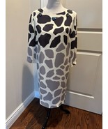 Pre-owned MOTHER OF PEARL White and Black Cow Print  Shift Dress SZ 12 - £279.94 GBP