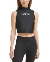 Calvin Klein Womens Performance Logo Crop Top Color Black Size L - £45.03 GBP