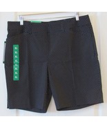 Hilary Radley Wide Waistband Pullon Bermuda Shorts Black Women&#39;s Sz XL-X... - $22.25