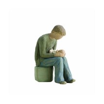 Willow Tree Dad and New Born Baby Figurine  - £50.52 GBP