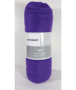 PURPLE Lightweight FLEECE THROW BLANKET 50” X 60” for CAR PET SOFA - $230.34 MXN