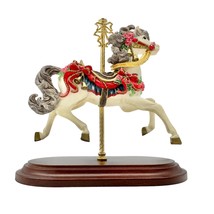 The Hamilton Collection Ruby Prancer from the Jeweled Carousel Horse Sculpture - £30.23 GBP