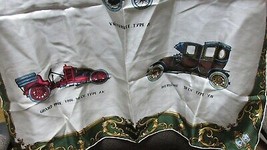 &quot;&quot;Renault - Vintage Cars - Silk Scarf&quot;&quot; - Made In France - £10.30 GBP