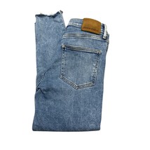 Denim Forum Nico High Rise Skinny Crop Jeans Size 27 Raw Hem - $37.62