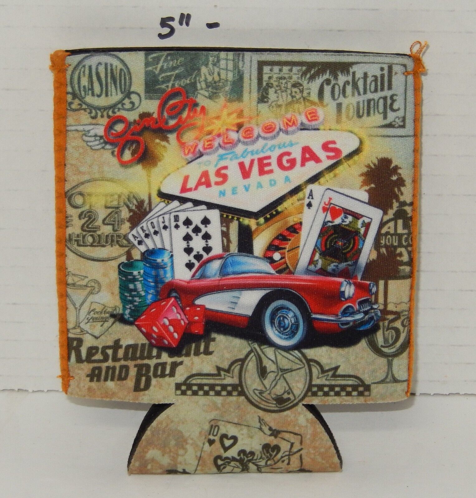 Las Vegas drinking drink Can coozie koozy coozy Koozie Insulator - $4.90