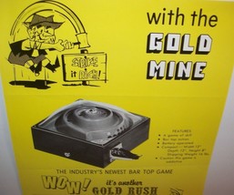 Gold Mine Arcade FLYER Original Coin-Op Trade Stimulator Counter Game Universal - £26.27 GBP