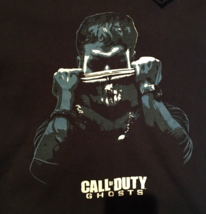 Call of duty Ghosts men L t-shirt black 100 % cotton short sleeve from 2013 - £9.54 GBP