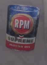 RPM Supreme Motor Oil Advertising Chevron &amp; Standard Eyeglass Cleaners - $14.95