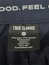 Women Look Good Feel Good True Classic Navy Blue Pants Size 32 Nylon Spa... - $19.99