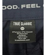 Women Look Good Feel Good True Classic Navy Blue Pants Size 32 Nylon Spa... - $27.15 CAD