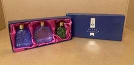 Set of 3 Miniature Perfume Bottles by Royal Irish Crystal Vintage New in... - $47.92 CAD