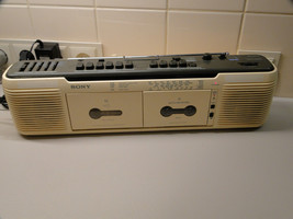 Rare Sony CFS-EW60L Double Cassette Auto Reverse FM LW AM SW Boombox Radio - £86.30 GBP