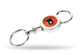 PHILADELPHIA FLYERS QUICK RELEASE VALET KEYCHAIN KEYRING METAL CONSTRUCT... - £4.60 GBP