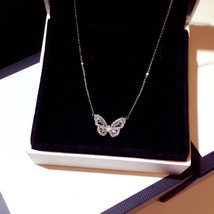 Little Red Book Celebrity Recommended Exquisite Fairy Style Butterfly Necklace W - £7.85 GBP