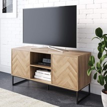 Nathan James Dylan Media Console Cabinet or TV Stand with Doors for Hidden - £171.98 GBP