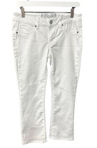 SO Crisp White Cropped Pants Jeans 5 Pockets Juniors Size 7 - $15.81