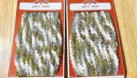 Set Of 2 Christmas Party Sparkling Gift Trim 18 Foot Total - $8.00