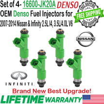 New OEM x4 Denso Best Upgrade Fuel Injectors For 2009-2014 Nissan Murano 3.5L V6 - £142.83 GBP