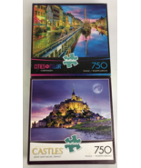 2 x Buffalo Games  750 PC Puzzles Majestic Castles + CITIES IN COLOR Cop... - £19.65 GBP