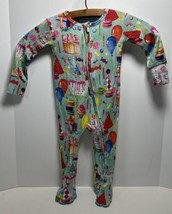 Posh P EAN Ut Size 9-12 Mo Birthday Cake One Piece Footed Outfit Nwt - £23.94 GBP