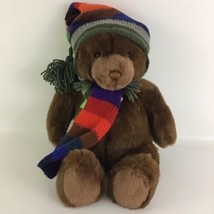 Lord &amp; Taylor Holiday Teddy Bear 17&quot; Plush Stuffed Animal Toy Vintage Gu... - $29.65