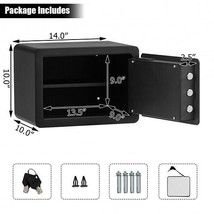 2-Layer Security Safe Deposit Box with Inner LED Light - $175.49