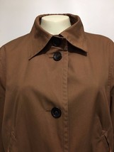 Bogner 10 US 40EU Brown Cotton Jacket Knee-Length - $82.81