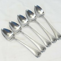 Yamazaki Narcissia Oval Soup Spoons 7 3/8&quot; 18/8 Stainless Lot of 5 - £68.11 GBP