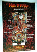 No Fear Dangerous Sports 1995 Pinball Machine Big Wall POSTER Original 36&quot; x 24&quot; - $12.83