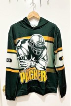 Green Bay Packers Pullover Hoodie Sports Sweatshirt w/ Front Pocket Size Large - £23.33 GBP