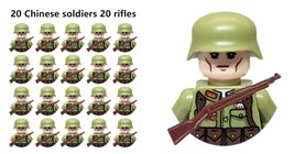 WW2 Military Soldier Building Blocks Action Figure Bricks Kids Toy 20Pcs/Set A29 - £18.86 GBP