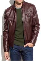 New Handmade New Men Biker Leather Jacket, Mens Motrcycle Leather Jacket 2019 - £114.95 GBP