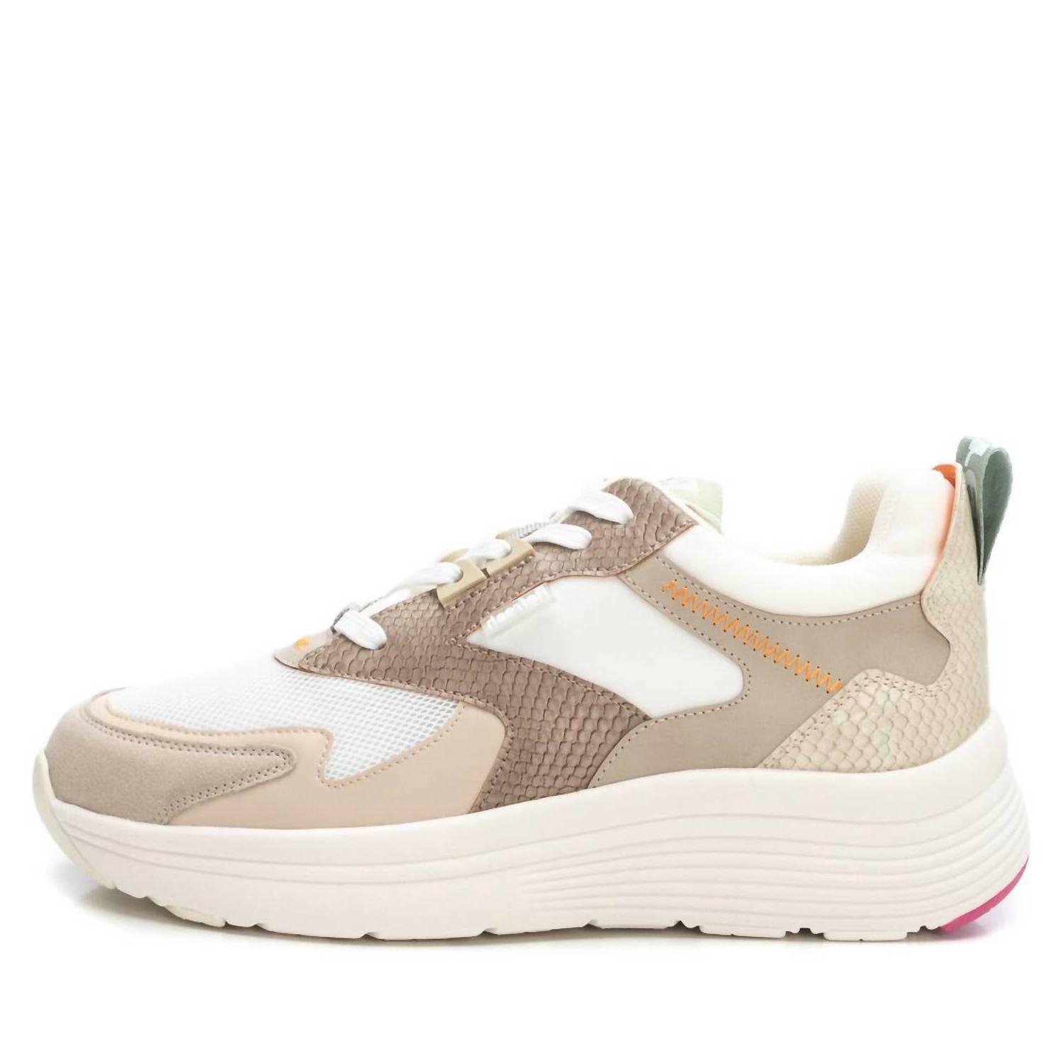 Xti Women&#39;s Casual Walking Sneakers Beige - $76.00