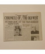 Chronicle of the Old West February 2008 Ho at Newton , The Train Robbers! - $7.69