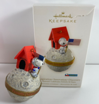 Hallmark Keepsake Ornament Innovation Discovery Peanuts Snoopy NASA&#39;s 50 Years - £23.73 GBP