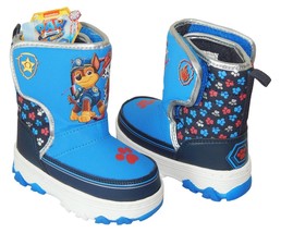 Paw Patrol Chase Light-Up Waterproof Insulated Snow Boots Nwt Toddler&#39;s 7 Or 10 - £26.65 GBP