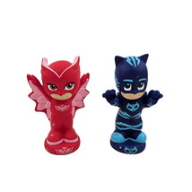 PJ Masks Bath Toy Set Catboy Owlette Water Toys Red Blue Action Figures - £10.83 GBP