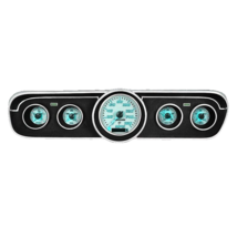 Intellitronix Teal LED Analog Replacement Gauge Cluster For 1964-1966 Mustang - £553.03 GBP
