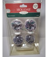 Holiday Inspirations Towne Series Lighted Bottle Brush Trees Set of 4 NIB - $34.09 CAD