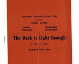 The Dark is Light Enough Program Tickets Aldwych Theatre London Dame Edi... - £15.48 GBP
