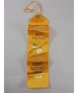 1979 PRINCE GEORGE&#39;s COUNTY SPRING TRACK MEET 4th Place POLE VAULT RIBBON - £6.96 GBP
