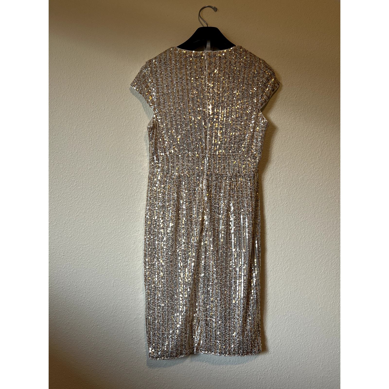 Grace Karin Sequin Dress L NWOT | Gold &amp; Silver Cap Sleeve Cocktail Glam - $34.00