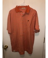 Peter Millar Seminole Golf Club Logo Polo Shirt Mens SZ Medium Striped - $12.86