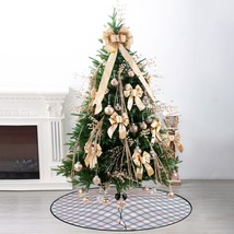 NEW! Christmas Tree Skirt: Light Blue Plaid - £23.53 GBP