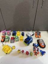 Huge lot Paw Patrol Figures Vehicles bulldozer Rare Rocky Sky Zuma Marshall - £69.86 GBP